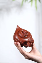 紫砂非遗花器泰斗·蒋蓉唯一嫡传｜蒋艺华亲制巅峰臻品【圣桃壶】紫砂非遗花器泰斗·蒋蓉唯一嫡传｜蒋艺华亲制巅峰臻品【圣桃壶】