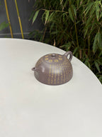 郑求标大师｜双心经至尊藏品·大拍9.7万同款➕金奖➕馆藏《心经半月壶》原矿极品天青泥·320cc
