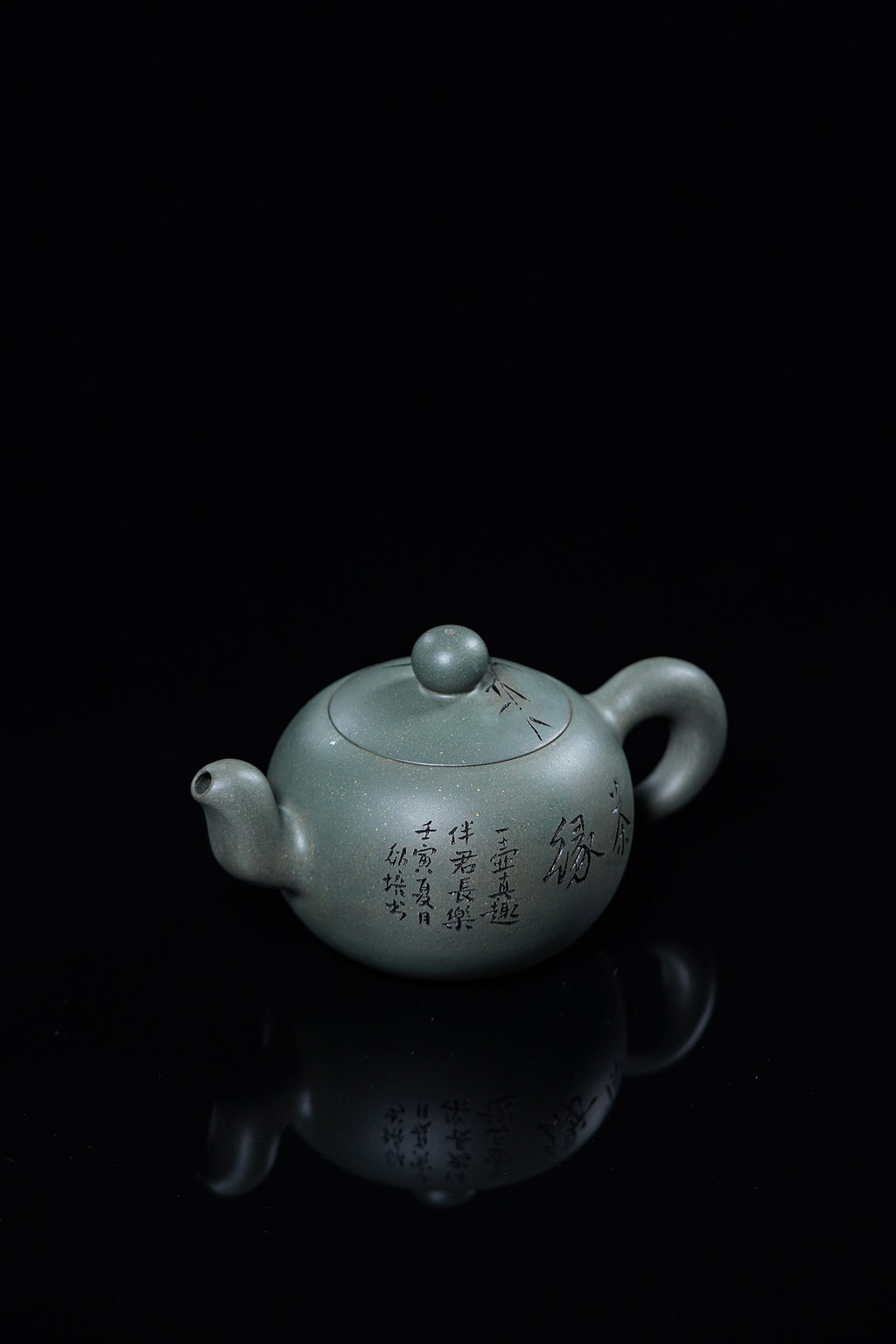 国大师 顾绍培➕省大师 储立之合作限量款✨中国陶瓷艺术终身成就奖重器【一粒珠壶】原矿极品本山绿泥·320cc