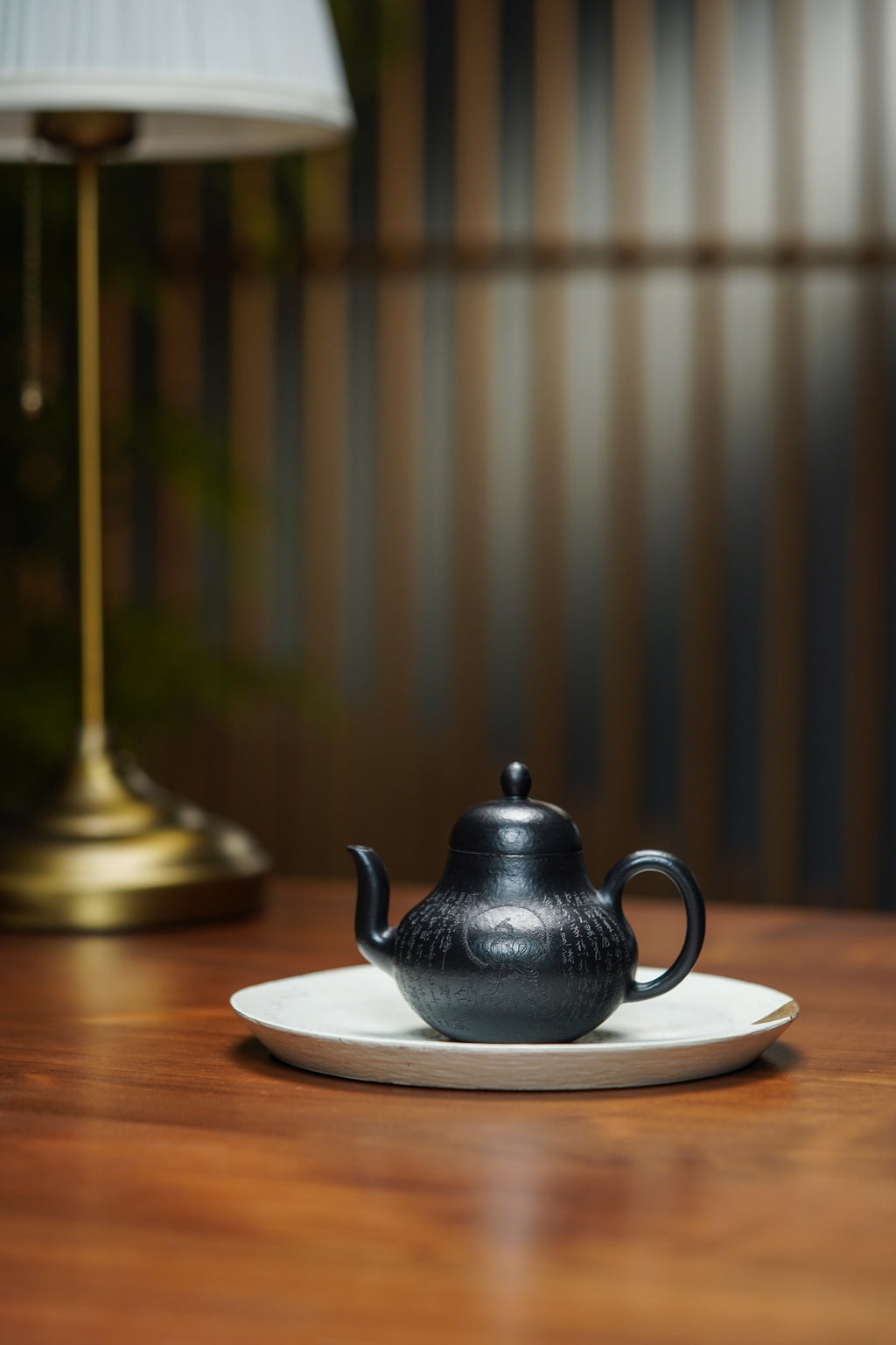 一器藏心经·紫砂纳万福｜郑求标大师｜双心经至尊臻品【思婷壶】原矿极品朱泥还原烧160cc