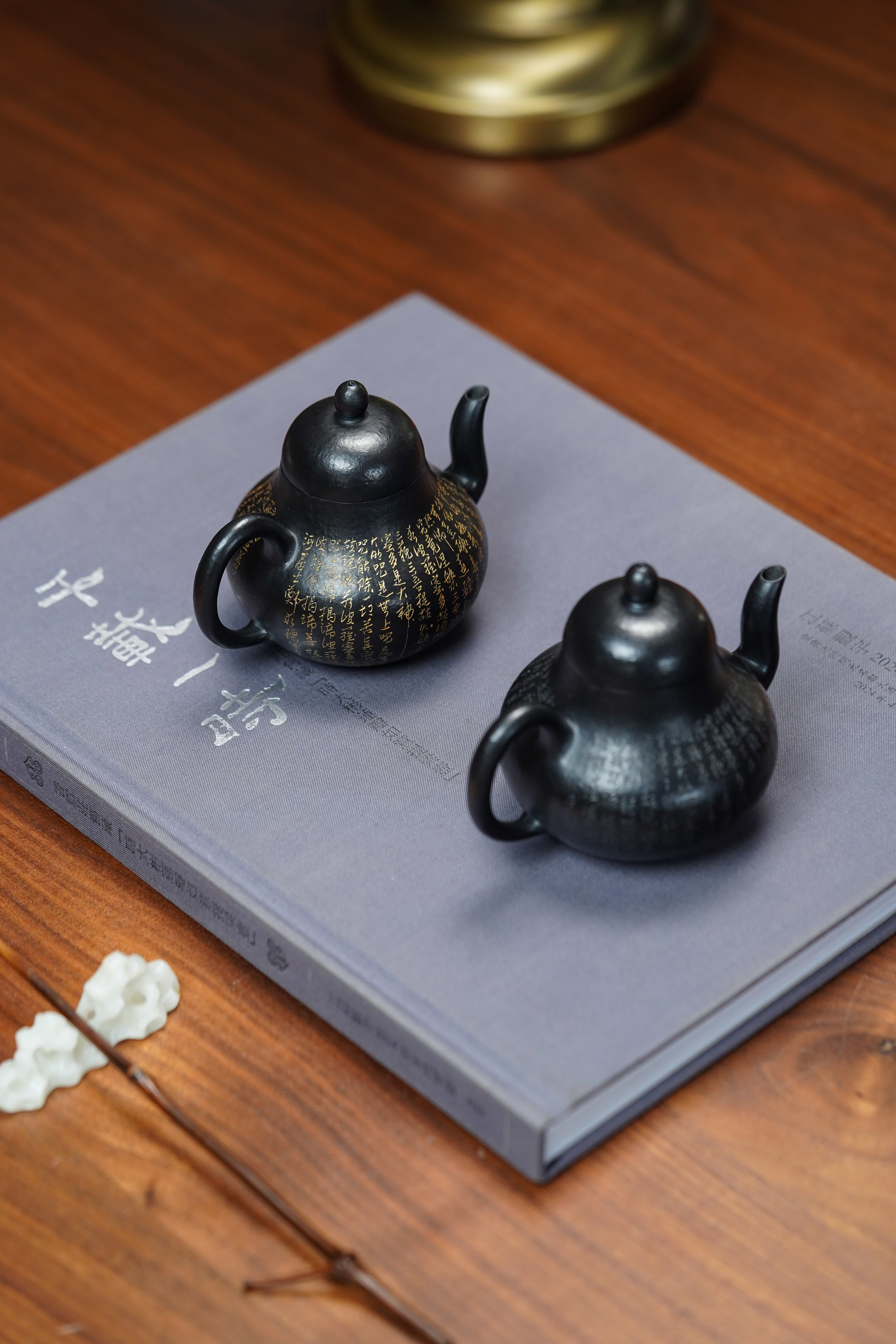 一器藏心经·紫砂纳万福｜郑求标大师｜双心经至尊臻品【思婷壶】原矿极品朱泥还原烧160cc