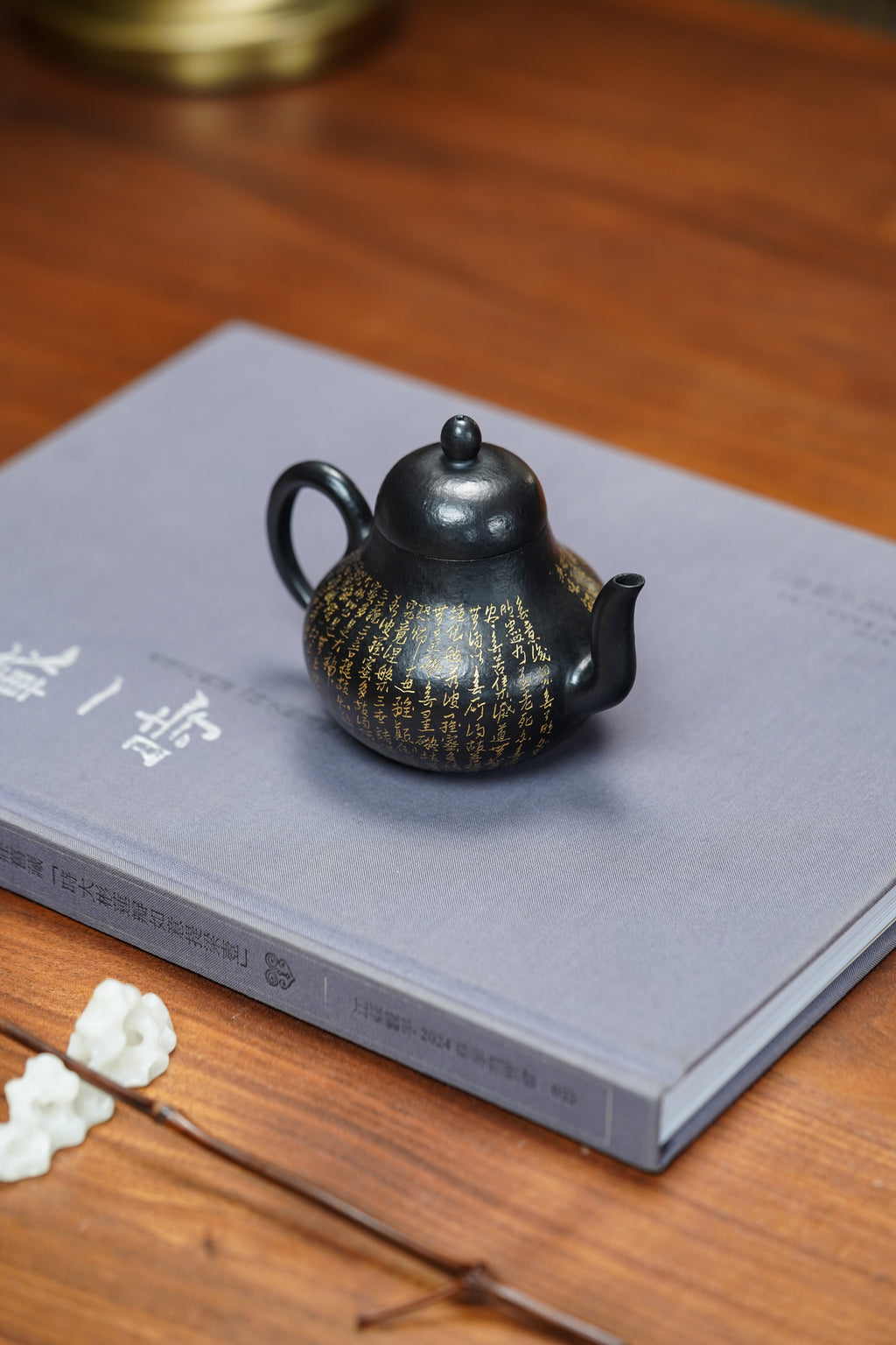 一器藏心经·紫砂纳万福｜郑求标大师｜双心经至尊臻品【思婷壶】原矿极品朱泥还原烧160cc
