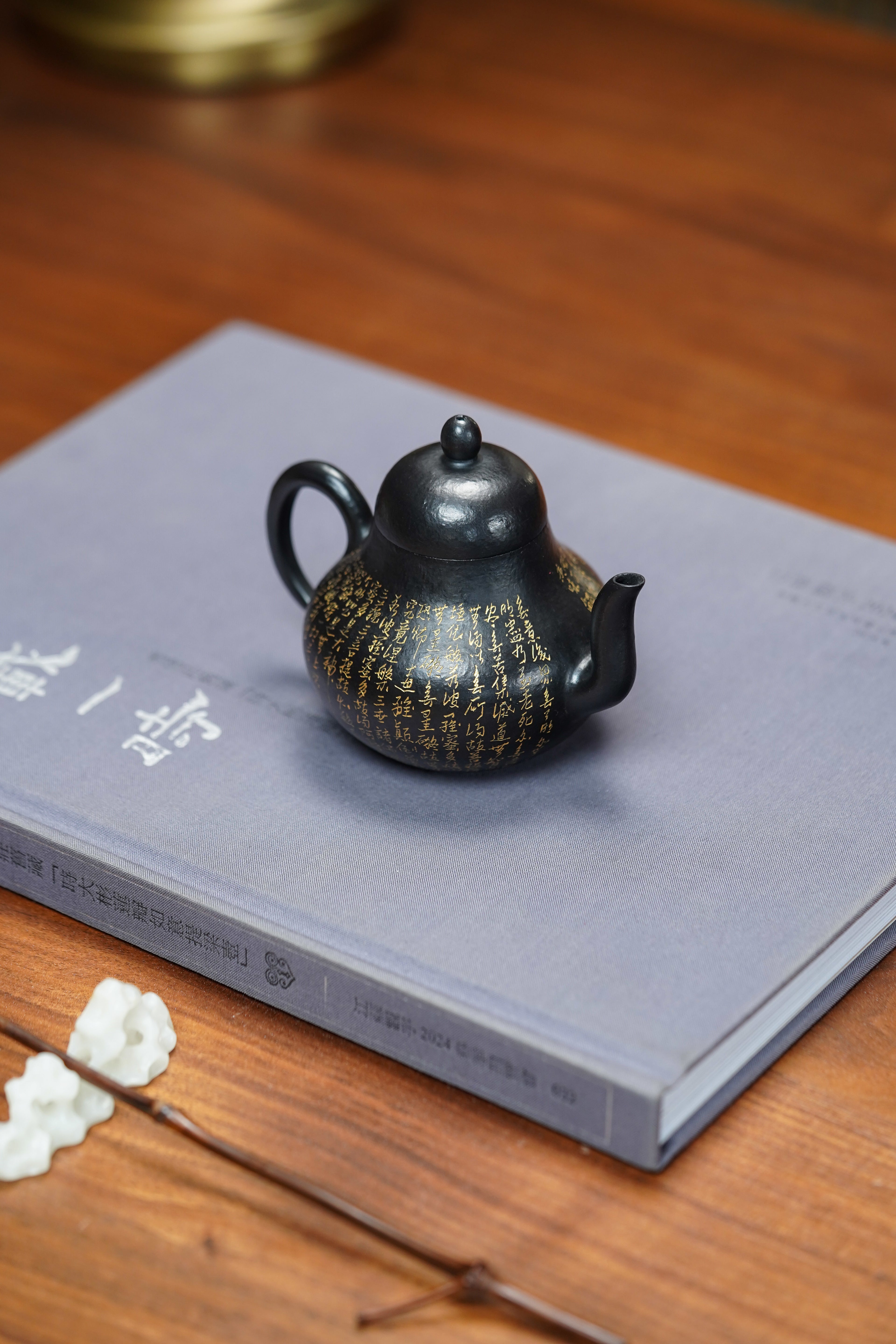 一器藏心经·紫砂纳万福｜郑求标大师｜双心经至尊臻品【思婷壶】原矿极品朱泥还原烧160cc