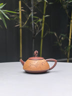 藏界臻选·石韵天成 紫砂太湖石巨匠·刘文科（云植）新品《顽石壶》原矿优质底槽清粉浆·200cc - ZishaTeapotChina