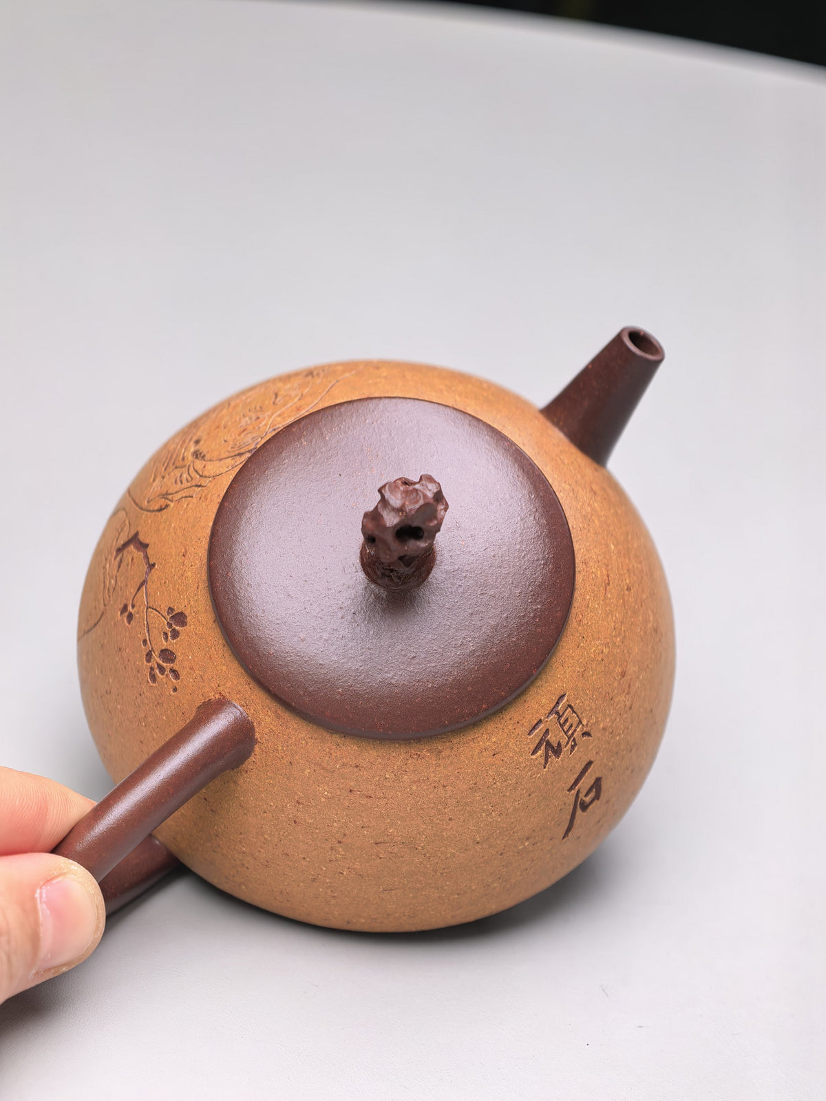 藏界臻选·石韵天成 紫砂太湖石巨匠·刘文科（云植）新品《顽石壶》原矿优质底槽清粉浆·200cc - ZishaTeapotChina