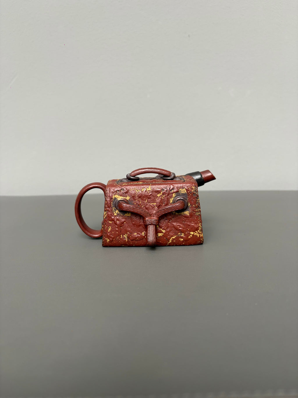 范泽锋大师高徒·省大师邱爽紫砂潜力重器【爱马仕壶】原矿优质老紫泥·160cc
