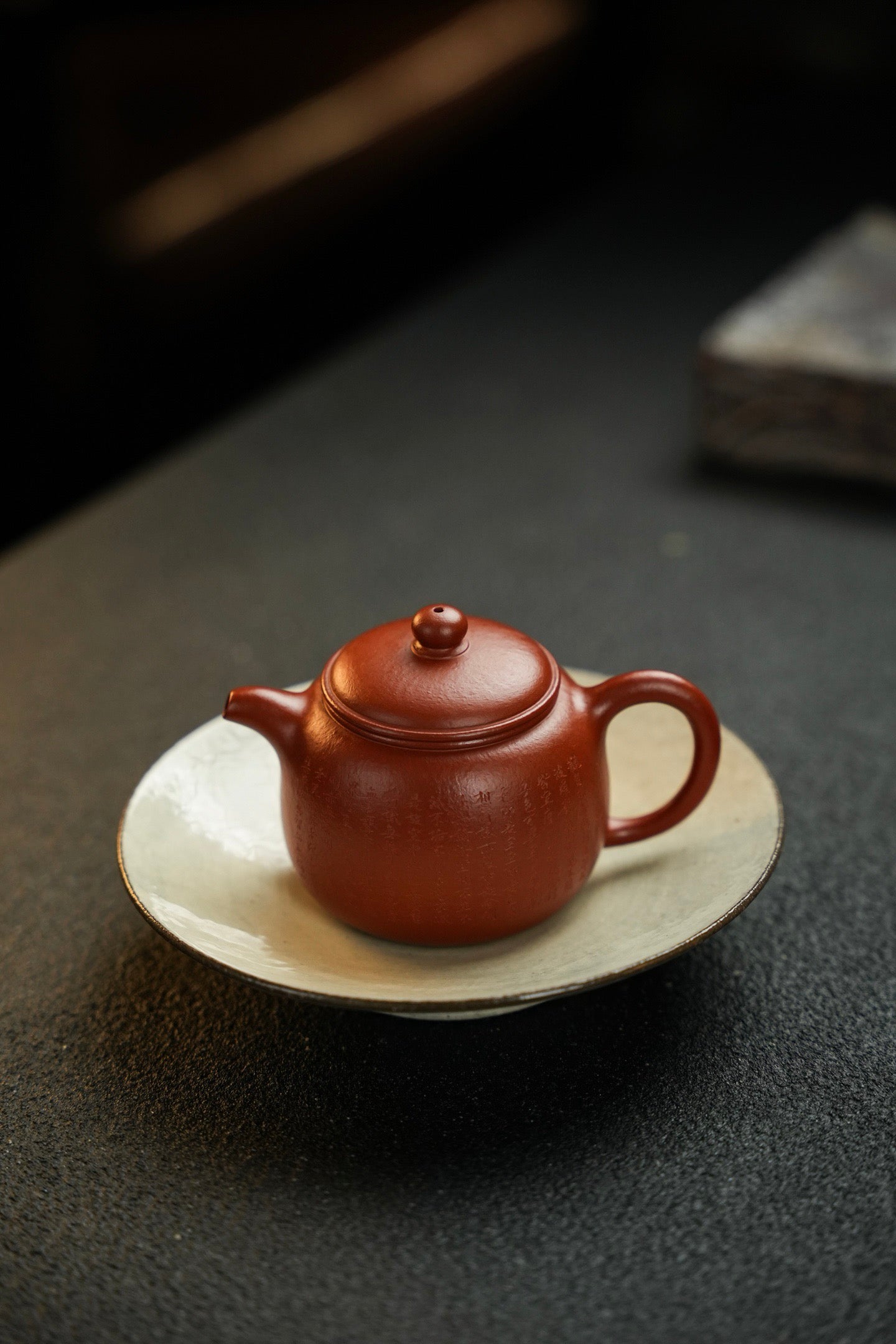 小匏尊·把玩器·135cc 原矿顶级30目朱泥料 水色润泽 手刻“小楷”般若心经