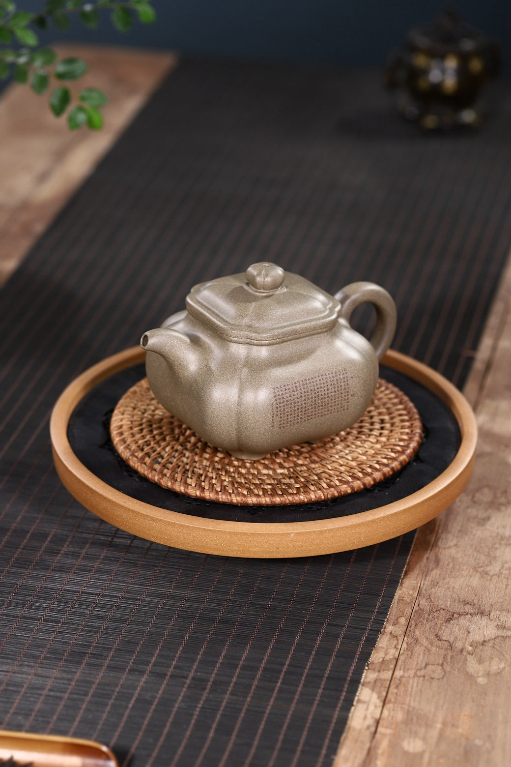 双高工合作高难度筋纹器【抽角传炉】造型敦厚稳重 壶身微雕篆刻《心经》独具一格