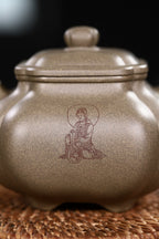 双高工合作高难度筋纹器【抽角传炉】造型敦厚稳重 壶身微雕篆刻《心经》独具一格