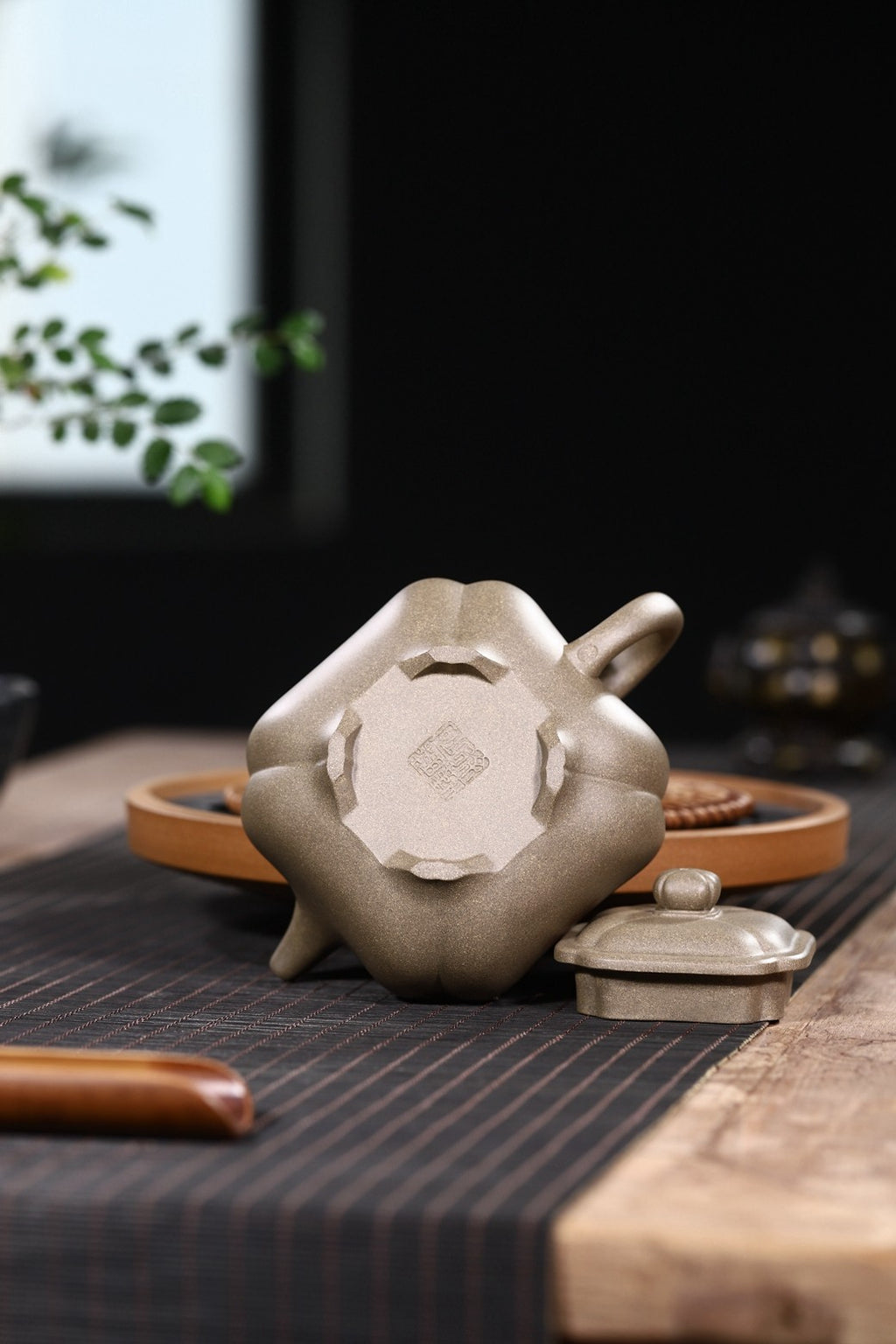 双高工合作高难度筋纹器【抽角传炉】造型敦厚稳重 壶身微雕篆刻《心经》独具一格