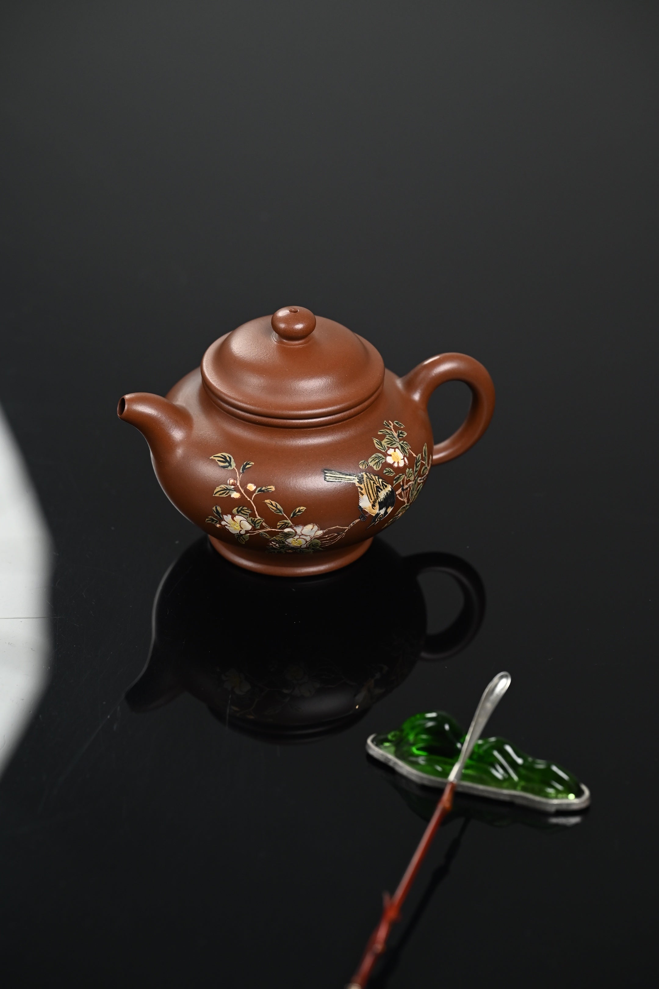 高工· 『掇只』 文革老紫泥·容量320cc·9孔出水·内推·秦国萍（国家级高级工艺美术师）