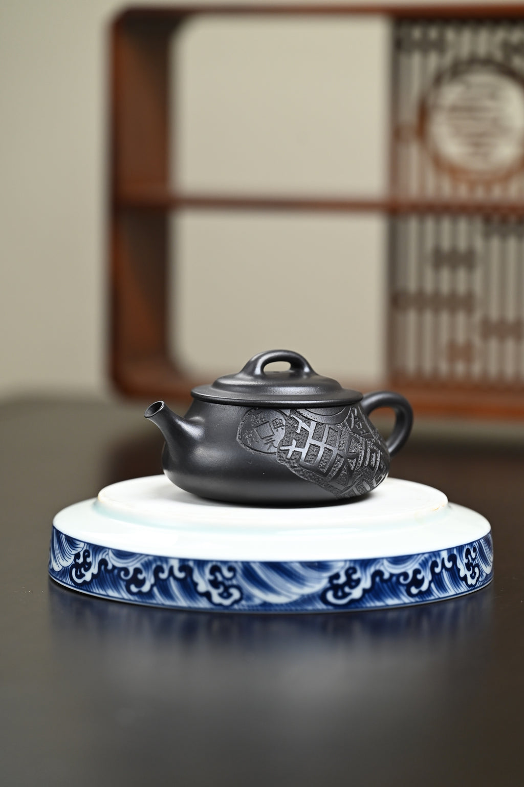 高工· 『隐瓢』 石黄·容量150cc·7孔出水·内推·秦国萍（国家级高级工艺美术师）