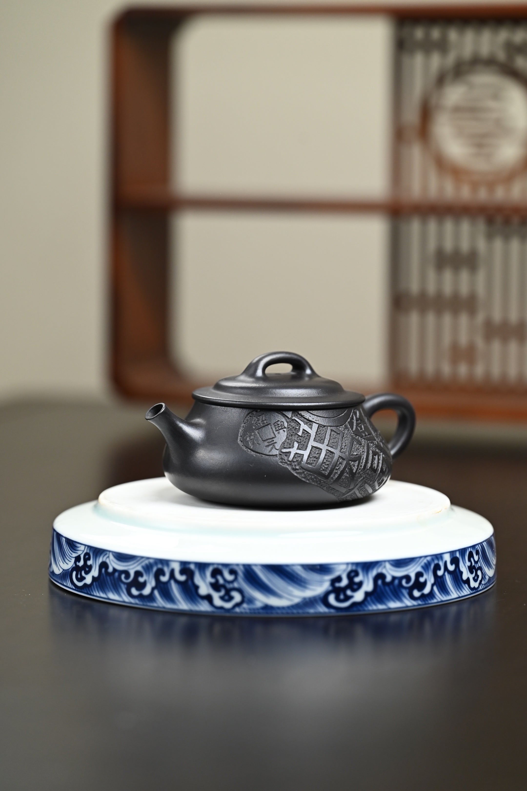 高工· 『隐瓢』 石黄·容量150cc·7孔出水·内推·秦国萍（国家级高级工艺美术师）