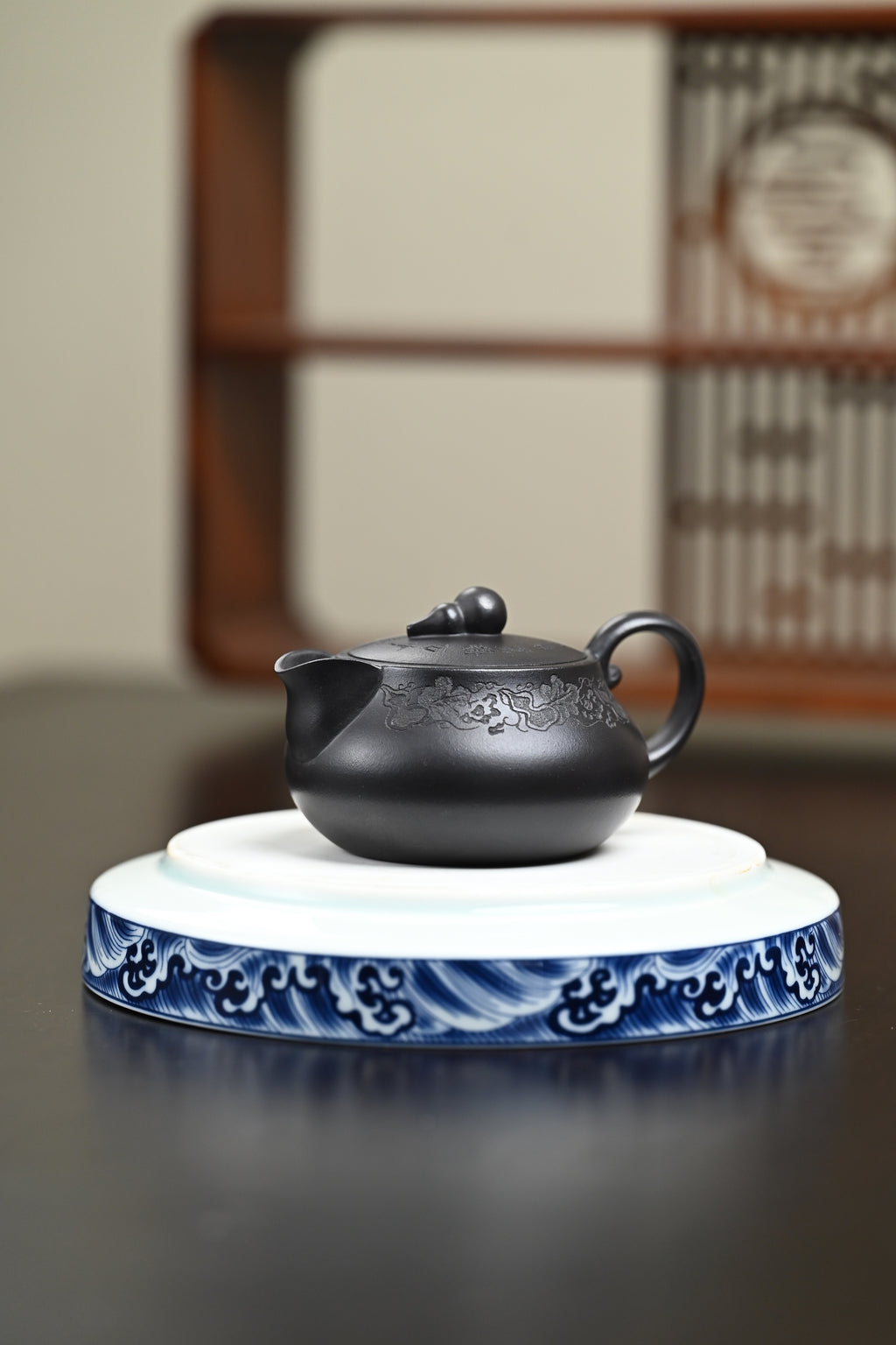 高工· 『福禄』 石黄·容量140cc·14孔出水·内推·秦国萍（国家级高级工艺美术师）