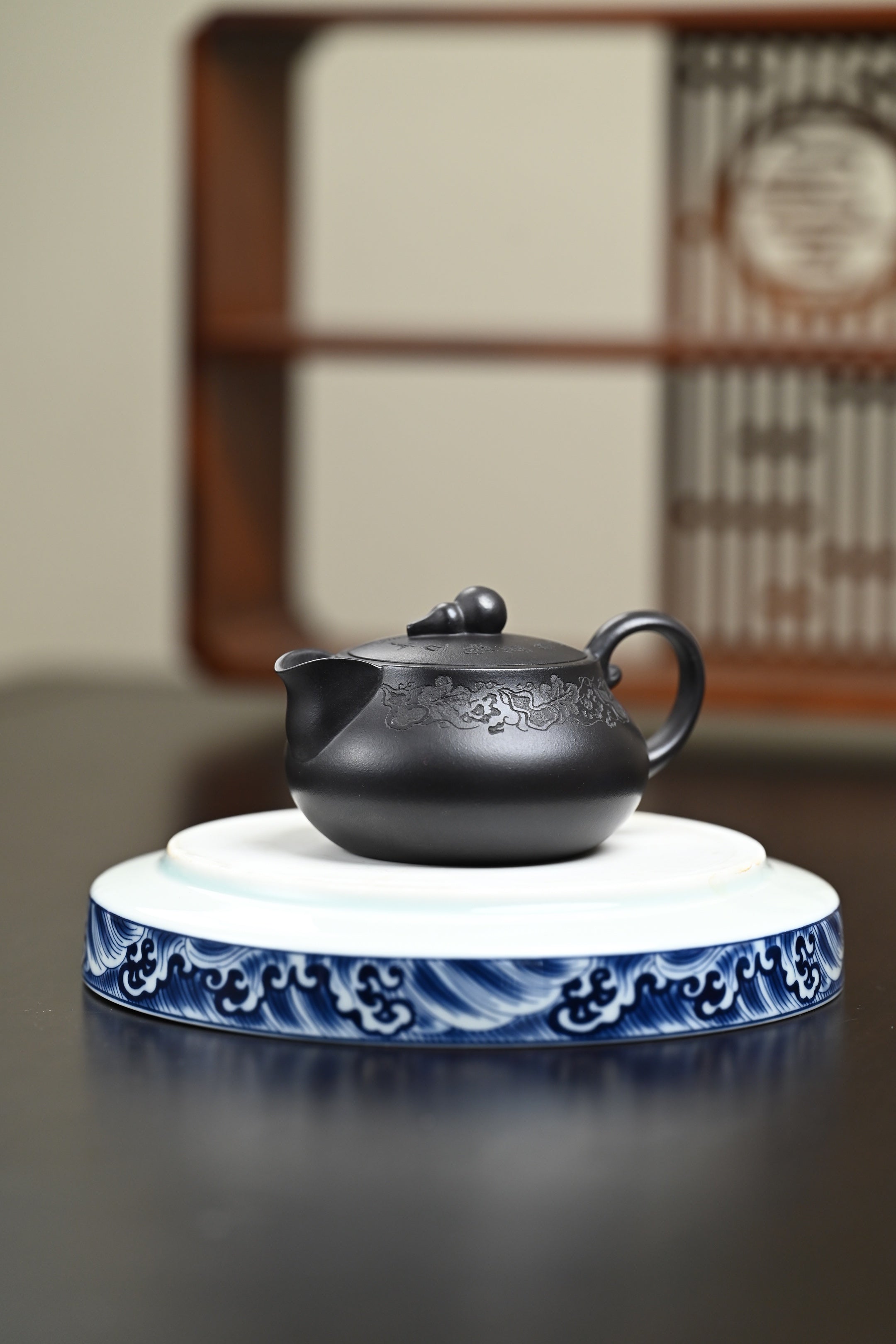 高工· 『福禄』 石黄·容量140cc·14孔出水·内推·秦国萍（国家级高级工艺美术师）