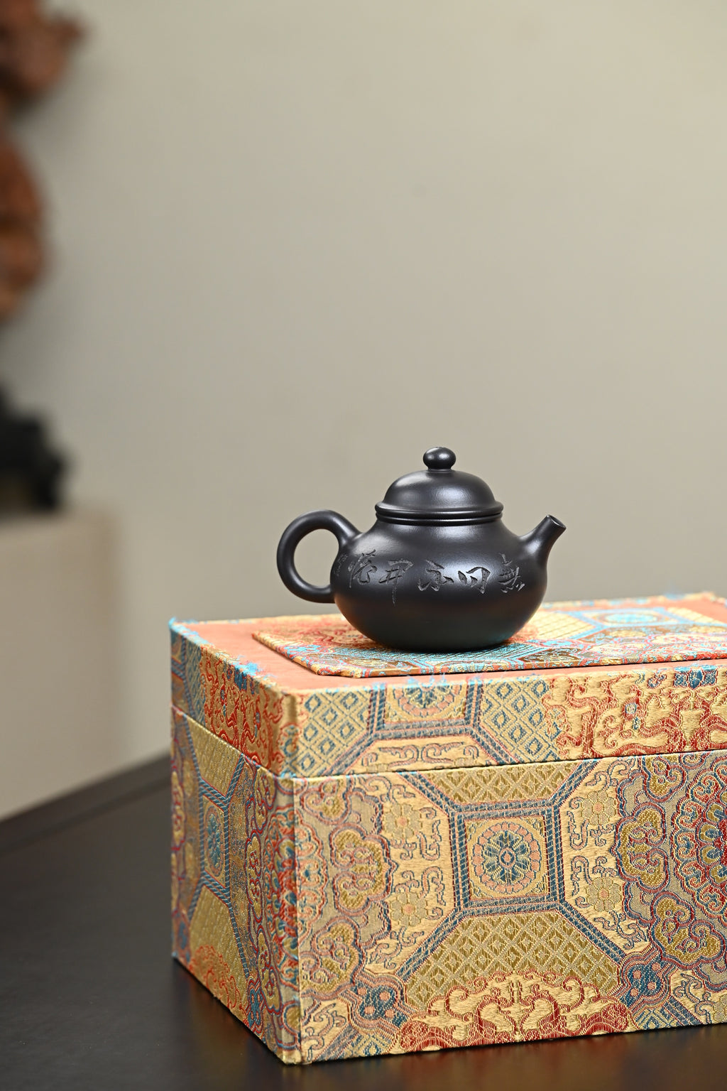 高工· 『容天』 石黄·容量150cc·9孔出水·内推·秦国萍（国家级高级工艺美术师）