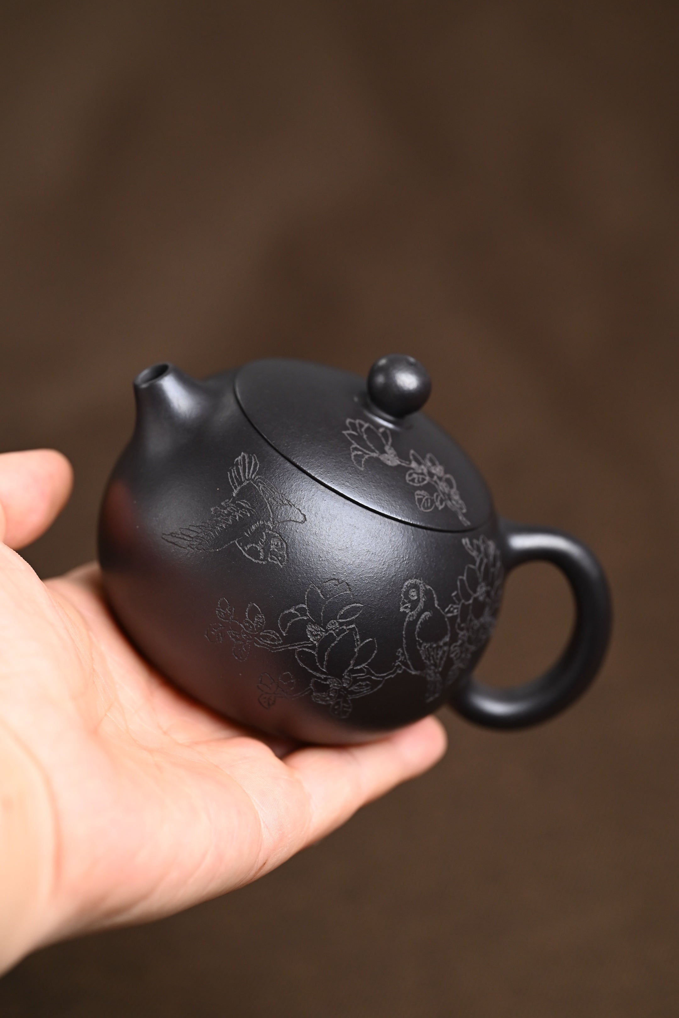 高工· 『西施』 石黄·容量160cc·9孔出水·内推·秦国萍（国家级高级工艺美术师）