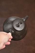 高工· 『子冶石瓢』 底槽清·柴烧·容量330cc·14孔出水·秦国萍（国家级高级工艺美术师）