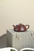 高工· 『纳瓢』 一厂老紫泥·容量300cc·14孔出水·内推·秦国萍（国家级高级工艺美术师）