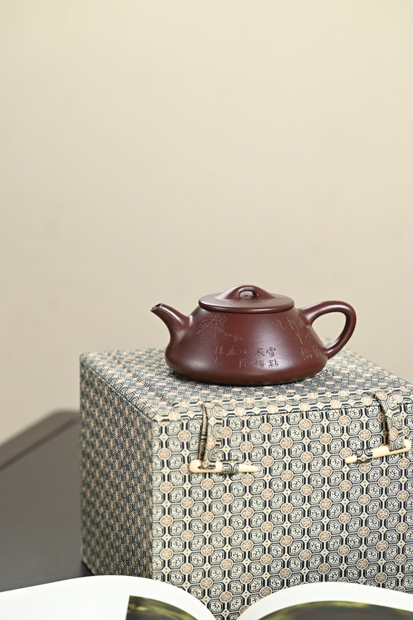 高工· 『纳瓢』 一厂老紫泥·容量300cc·14孔出水·内推·秦国萍（国家级高级工艺美术师）
