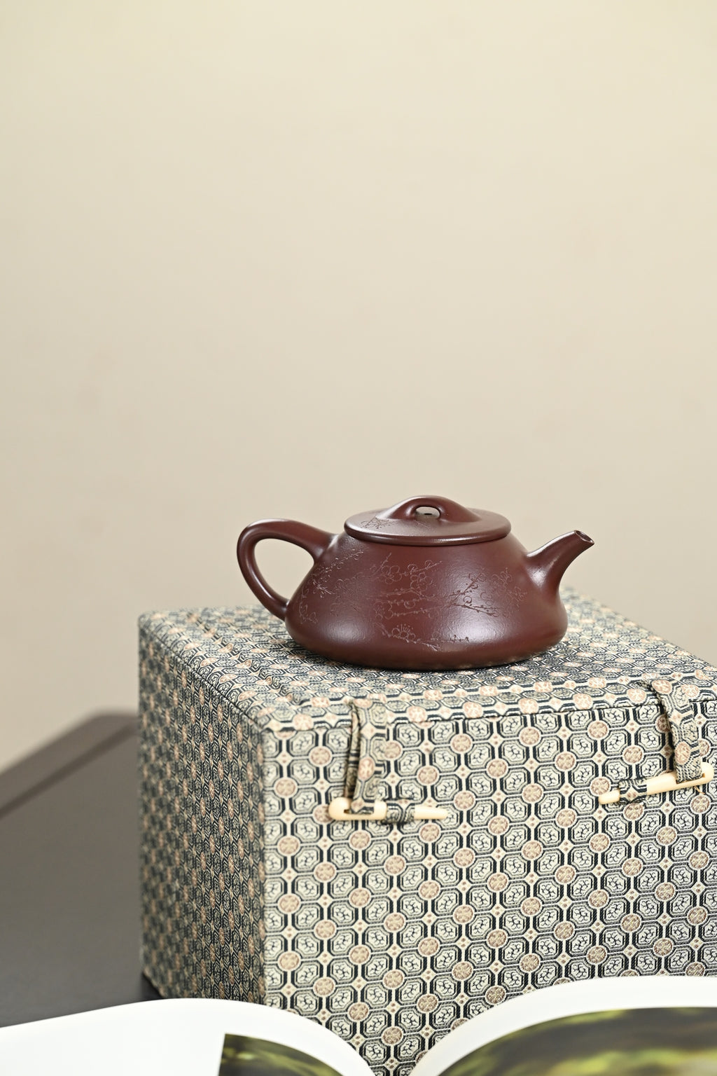 高工· 『纳瓢』 一厂老紫泥·容量300cc·14孔出水·内推·秦国萍（国家级高级工艺美术师）