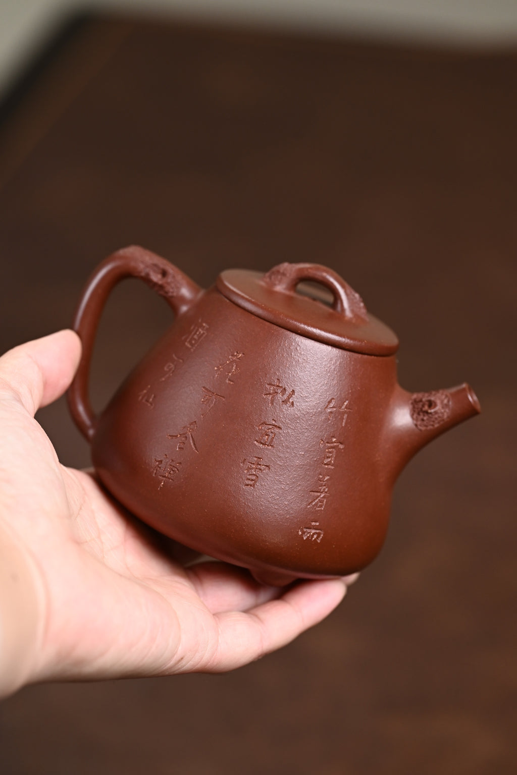 高工· 『高石瓢』 底槽清·容量250cc·14孔出水·秦国萍（国家级高级工艺美术师）