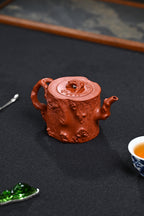 高工· 『松桩』 极品皱皮朱泥·容量290cc·19孔出水·内推·秦国萍（国家级高级工艺美术师）