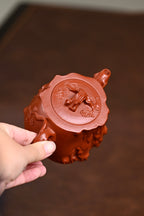 高工· 『梅桩』 极品皱皮朱泥·容量250cc·19孔出水·秦国萍（国家级高级工艺美术师）