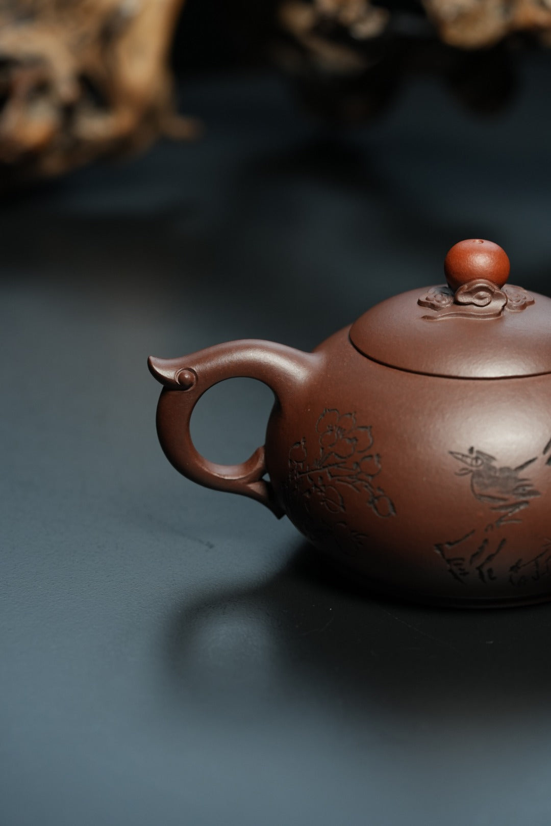 储立之大师｜中国陶瓷艺术终身成就奖获得者｜典藏重器【龙凤对壶·紫云凌祥】原矿优质紫泥·300cc
