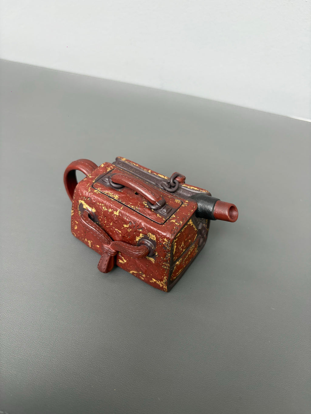 范泽锋大师高徒·省大师邱爽紫砂潜力重器【爱马仕壶】原矿优质老紫泥·160cc