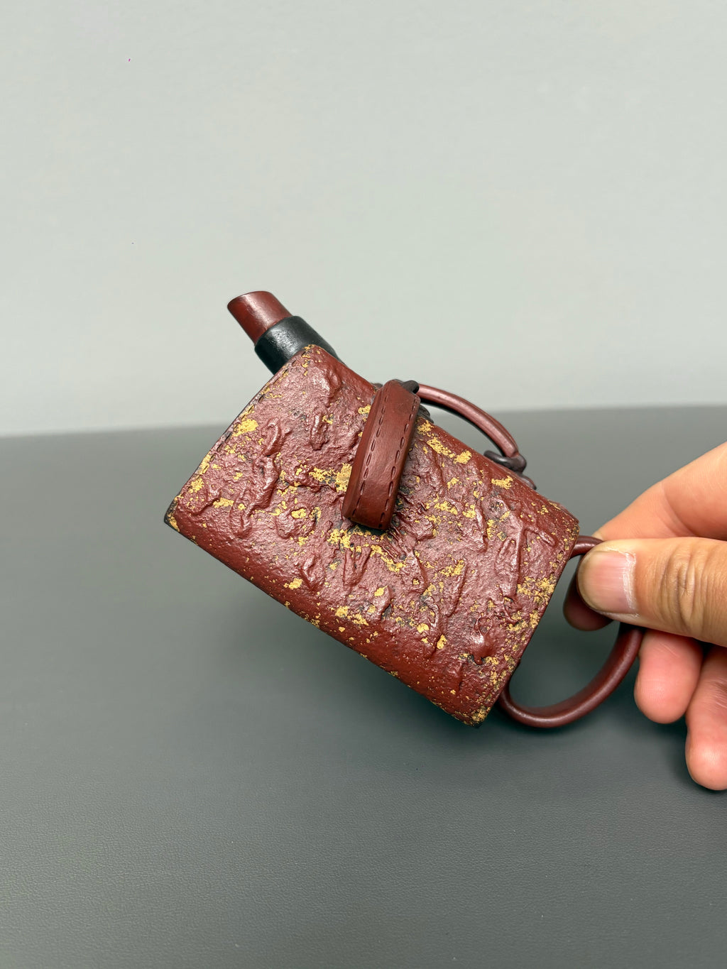 范泽锋大师高徒·省大师邱爽紫砂潜力重器【爱马仕壶】原矿优质老紫泥·160cc