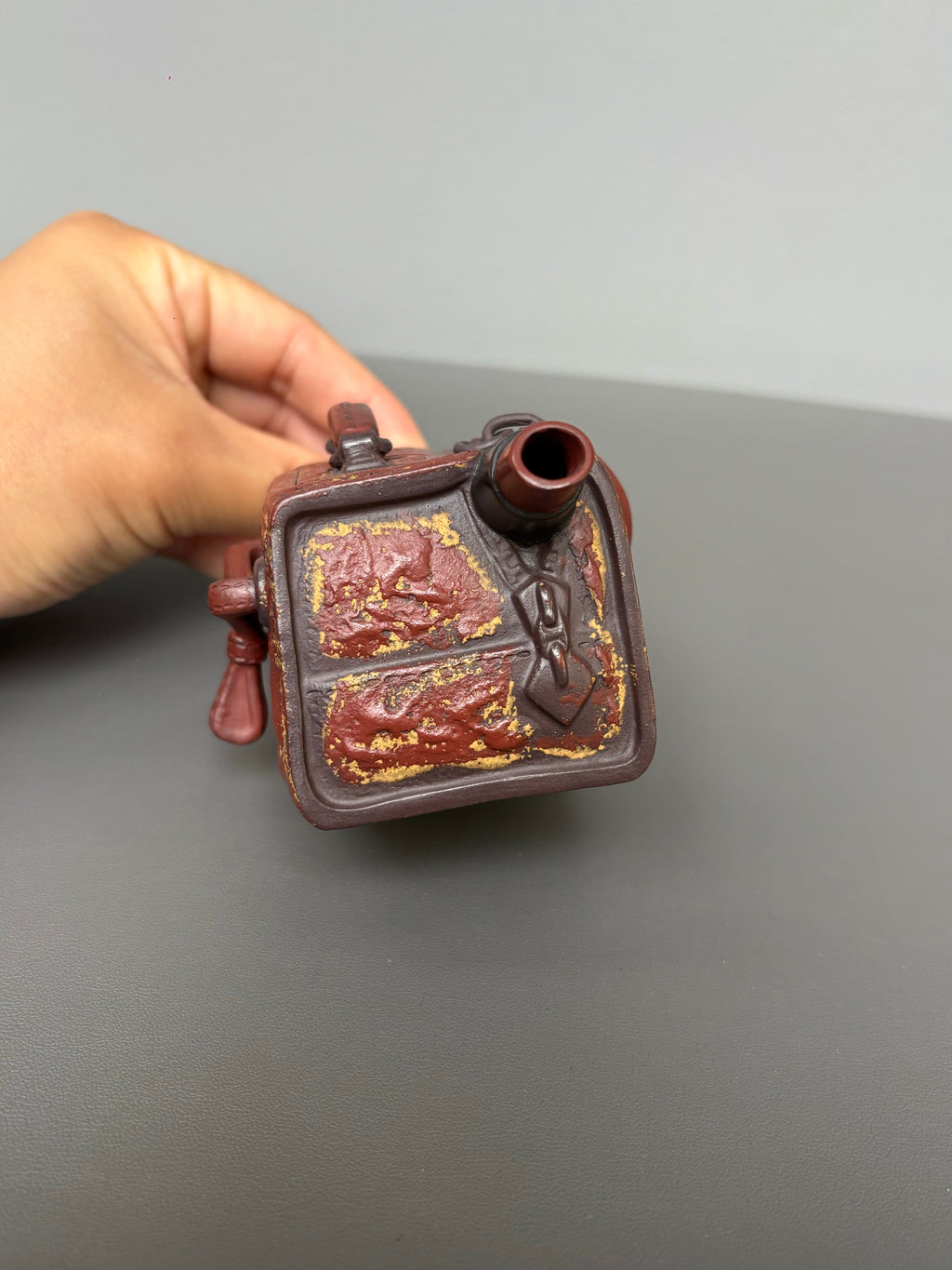 范泽锋大师高徒·省大师邱爽紫砂潜力重器【爱马仕壶】原矿优质老紫泥·160cc