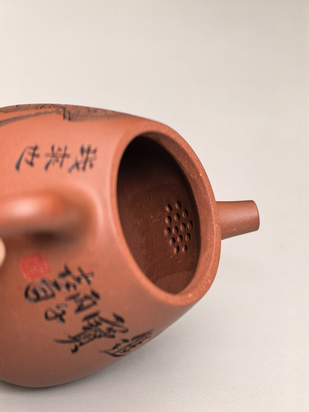 中华神刀·刻绘巅峰 杨喜雨大师陶刻巅峰臻品《高石瓢》原矿极品底槽清·230cc