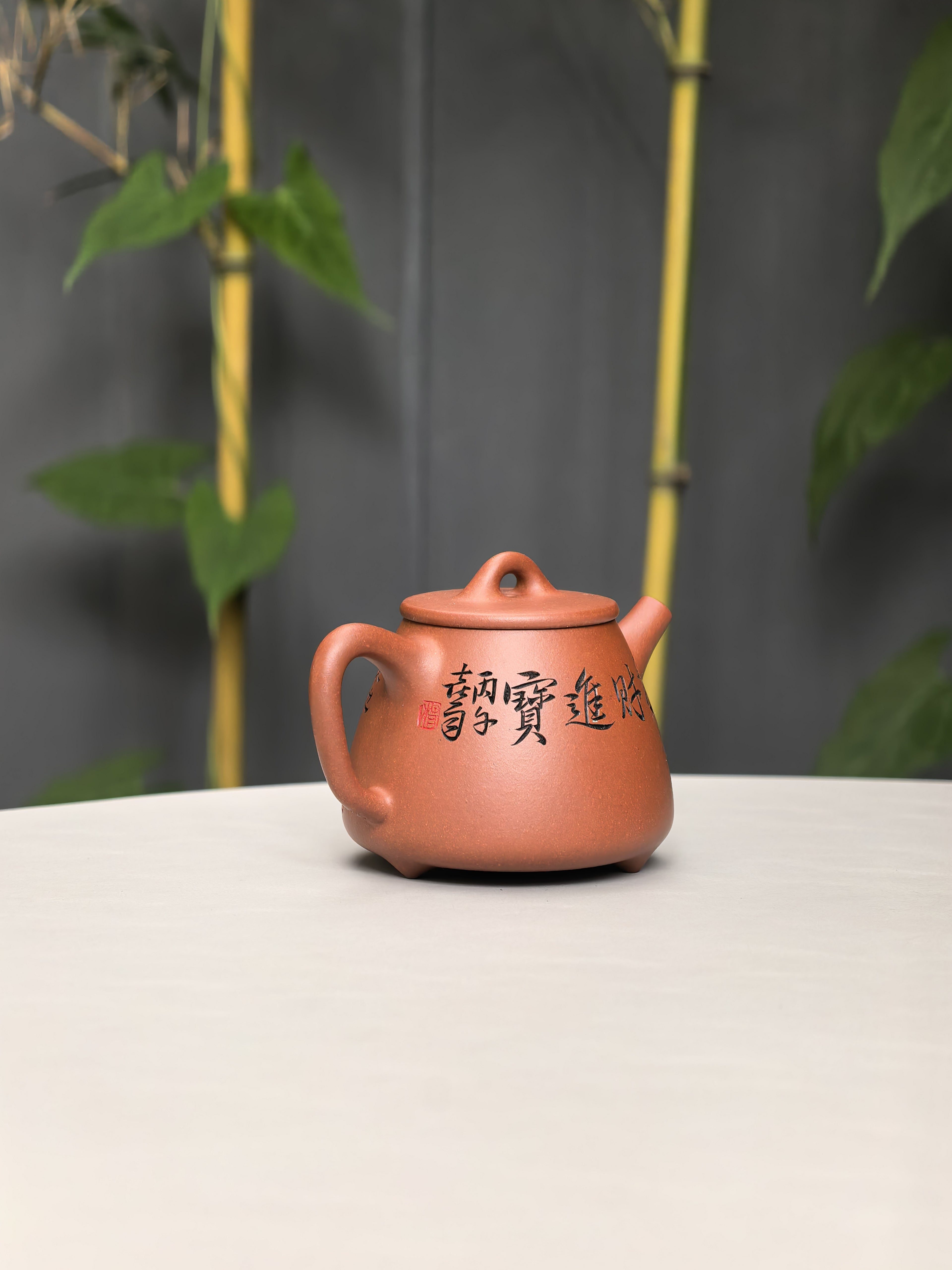 中华神刀·刻绘巅峰 杨喜雨大师陶刻巅峰臻品《高石瓢》原矿极品底槽清·230cc