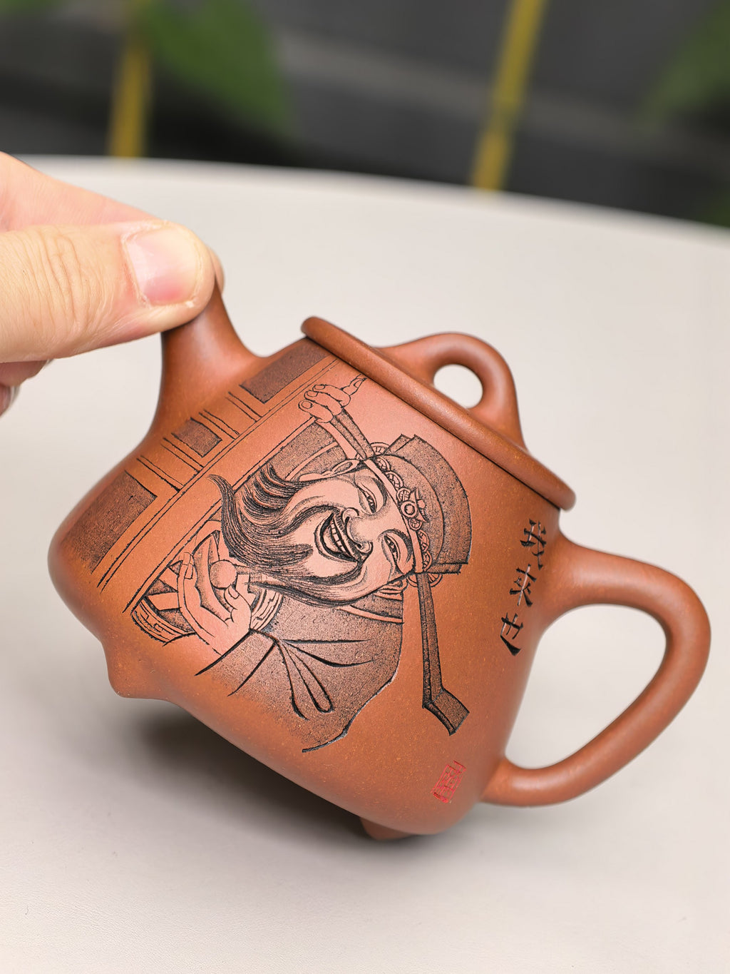 中华神刀·刻绘巅峰 杨喜雨大师陶刻巅峰臻品《高石瓢》原矿极品底槽清·230cc