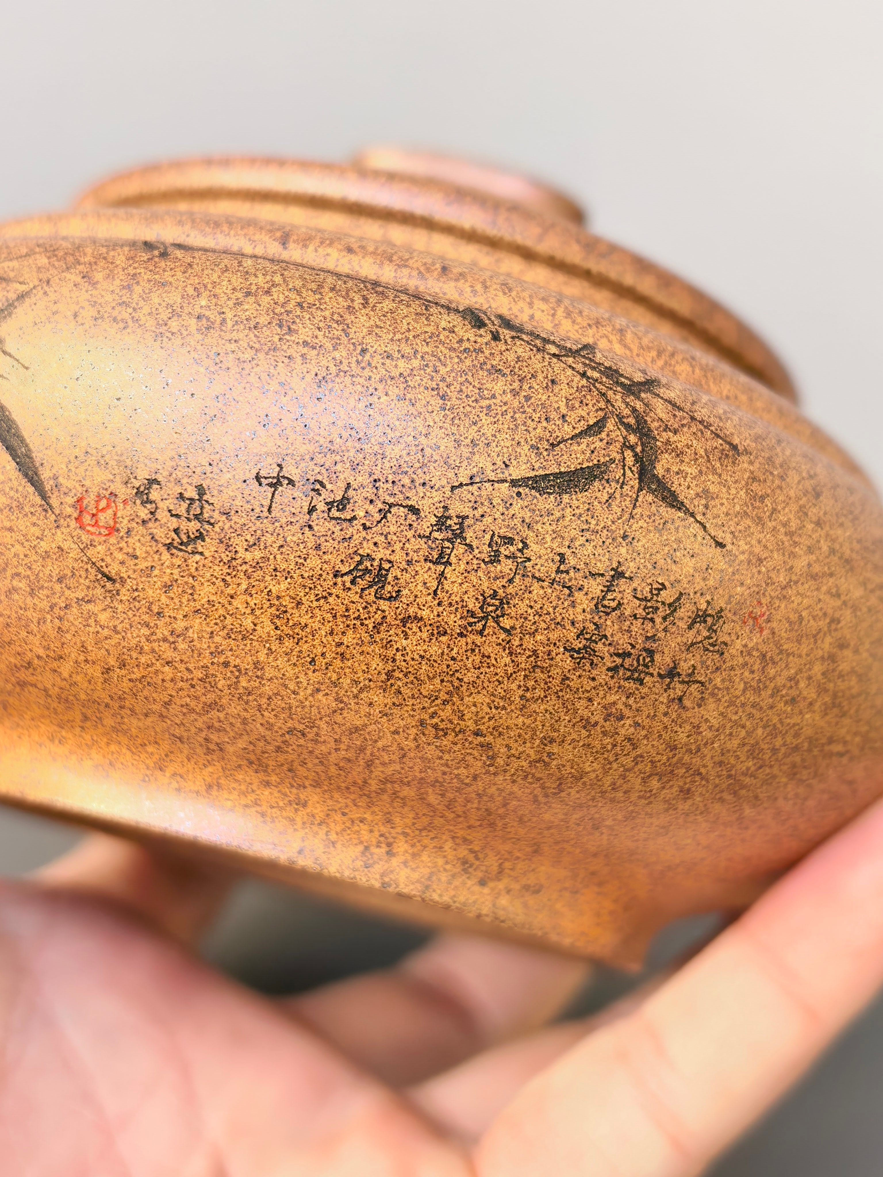 储立之大师｜中国陶瓷艺术终身成就奖获得者｜典藏重器【上新桥壶】原矿优质古玉金砂·480cc