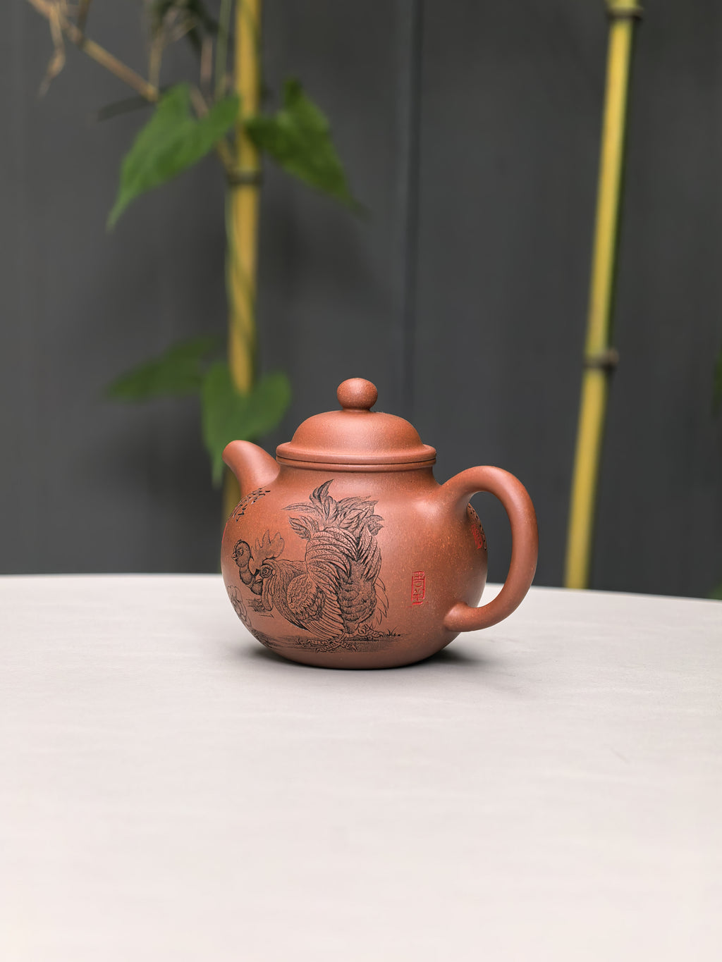 中华神刀·刻绘巅峰 杨喜雨大师陶刻巅峰臻品《掇球壶》原矿极品底槽清·180cc