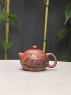 中华神刀·刻绘巅峰 杨喜雨大师陶刻巅峰臻品《西施壶》原矿极品底槽清·160cc