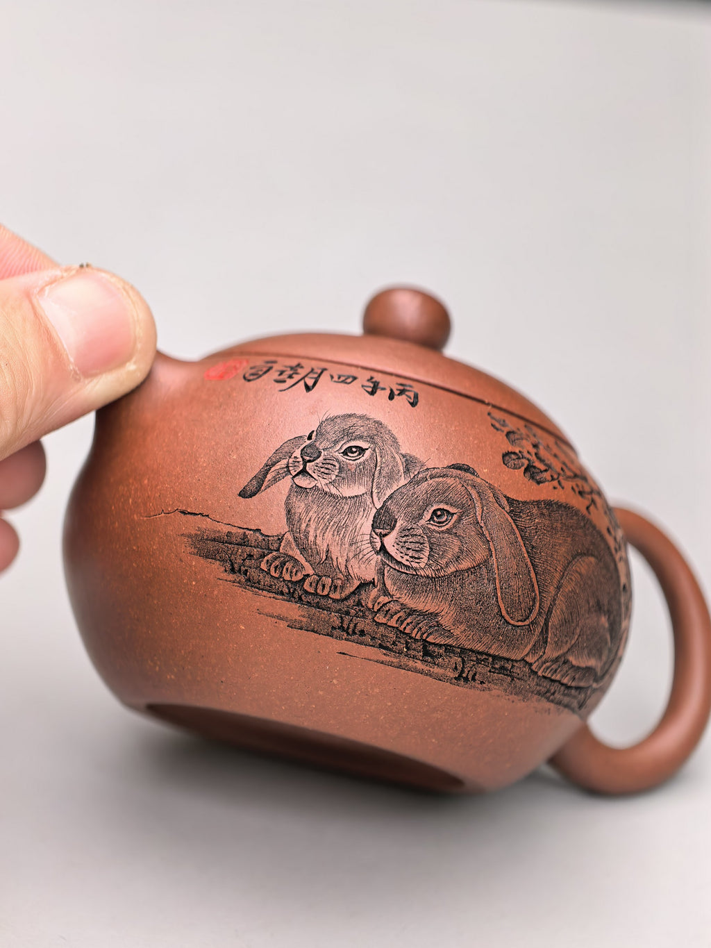 中华神刀·刻绘巅峰 杨喜雨大师陶刻巅峰臻品《西施壶》原矿极品底槽清·160cc