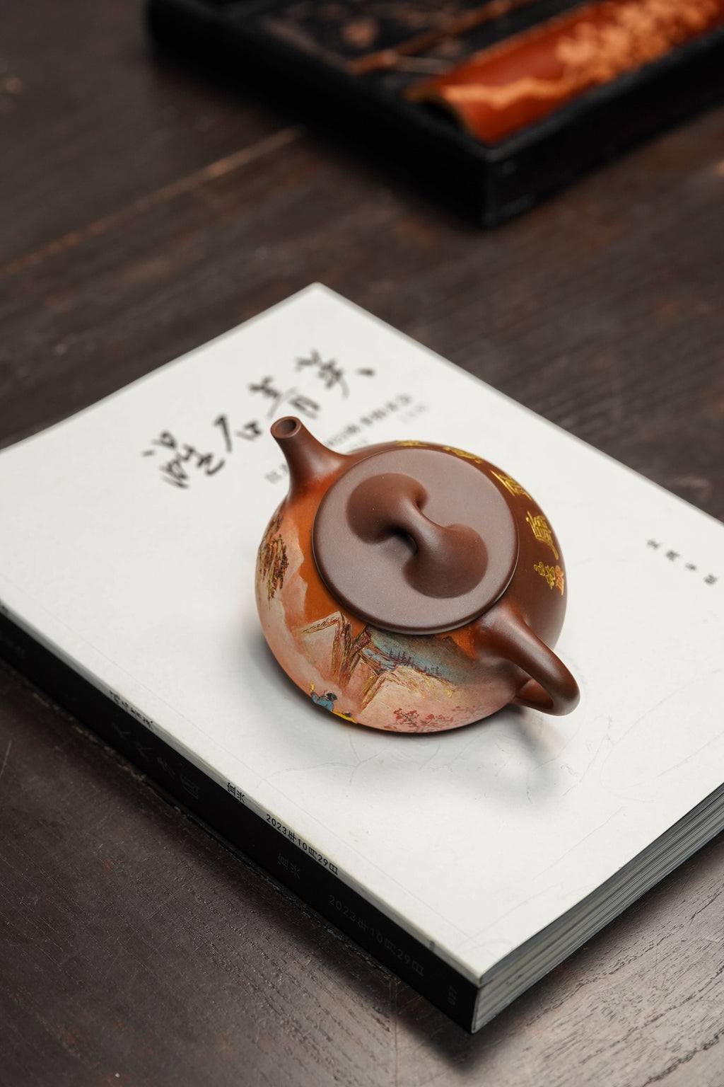 【双泰斗合璧·紫砂史巅峰】紫砂界天花板｜何光宏·邱玉林双宗师联袂创作《光明石瓢壶》