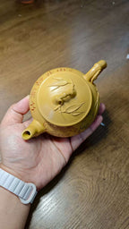 【竹潘套组】证书持壶照齐全 制壶：任秋兴 泥料：原矿黄金段泥 容量：260cc