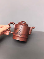 储立之大师｜中国陶瓷艺术终身成就奖获得者｜典藏重器【竹报平安套组】原矿优质紫泥·400cc