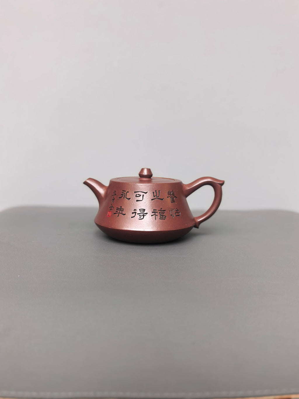 储立之大师｜中国陶瓷艺术终身成就奖获得者｜典藏重器【博雅柱础套组】原矿优质老紫泥·320cc