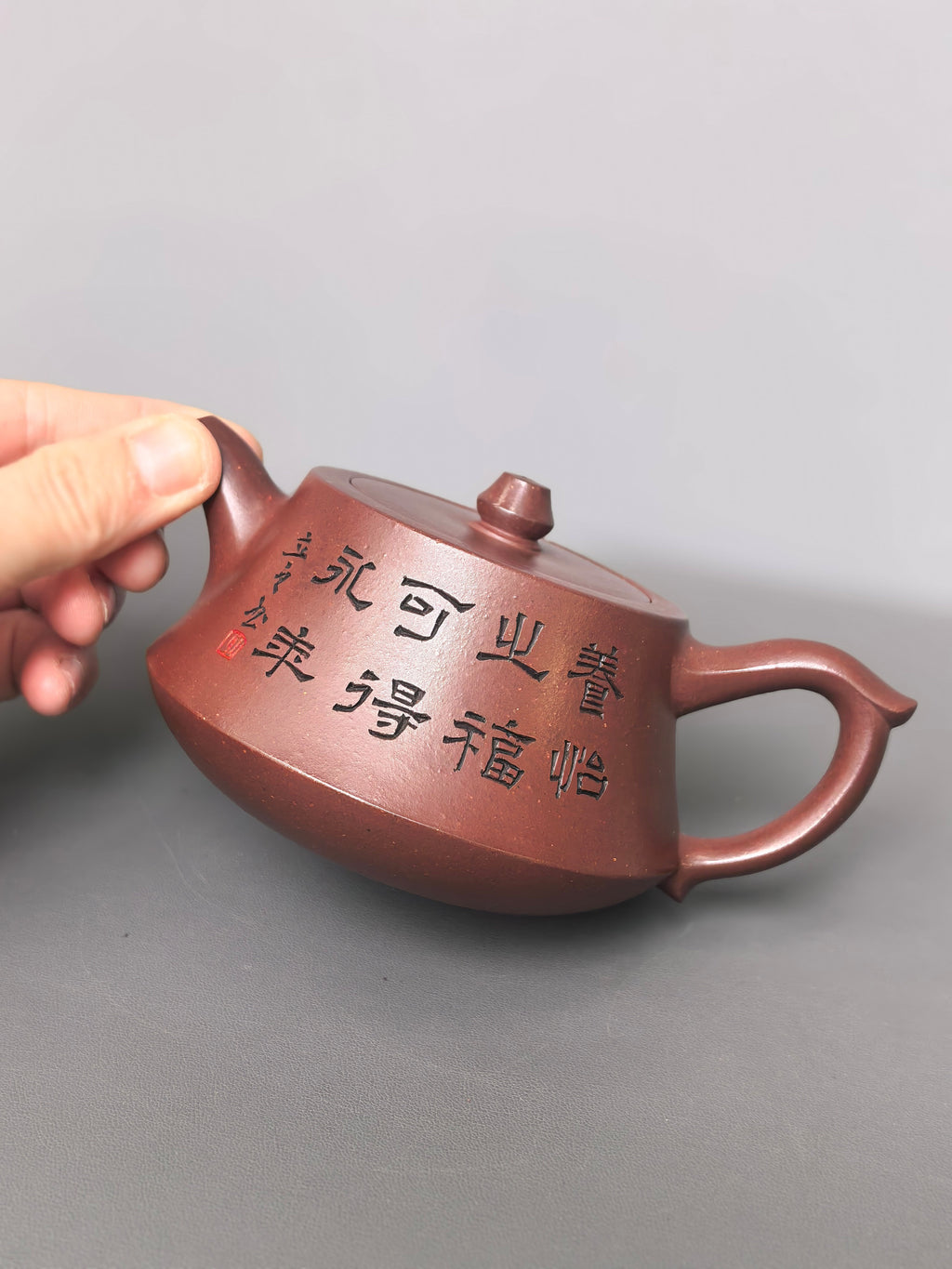 储立之大师｜中国陶瓷艺术终身成就奖获得者｜典藏重器【博雅柱础套组】原矿优质老紫泥·320cc