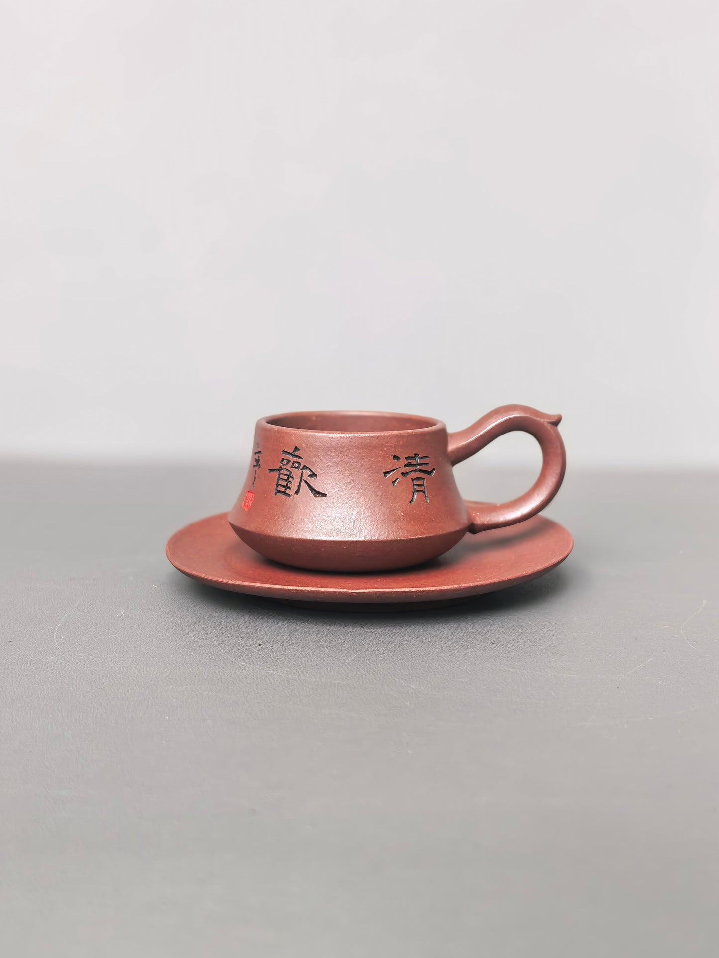 储立之大师｜中国陶瓷艺术终身成就奖获得者｜典藏重器【博雅柱础套组】原矿优质老紫泥·320cc