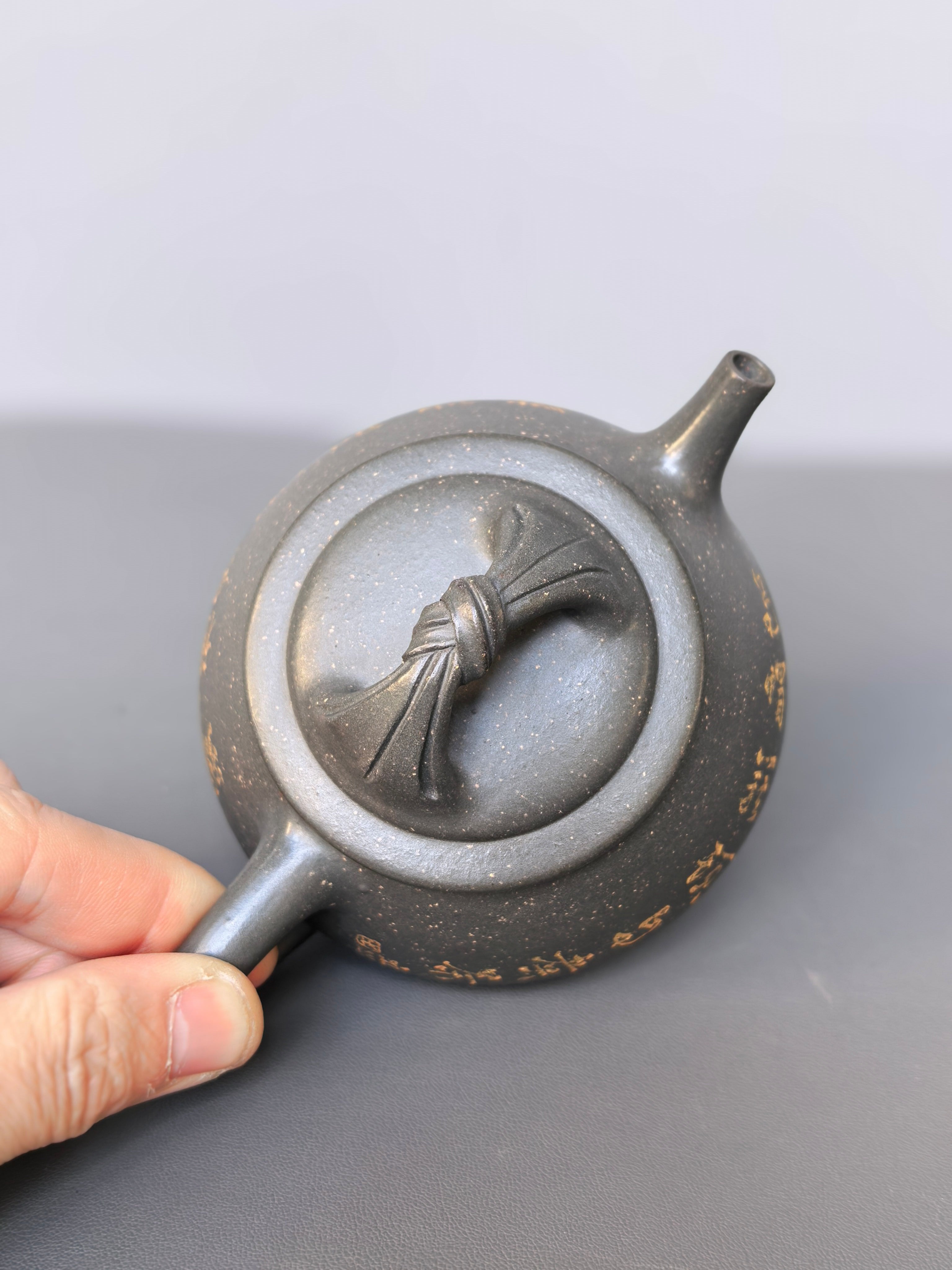 储立之大师｜中国陶瓷艺术终身成就奖获得者｜典藏重器【包袱石瓢壶】原矿优质雪花泥·180cc