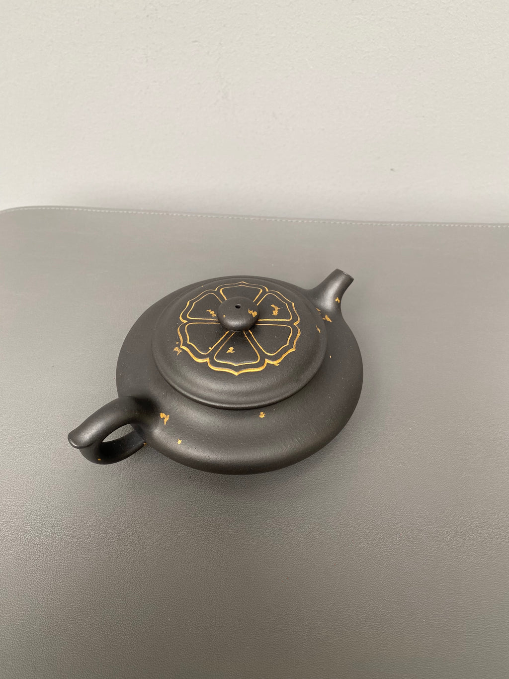 储立之大师｜中国陶瓷艺术终身成就奖获得者｜典藏重器【锦绣虚扁壶】原矿优质黑料描金·240cc