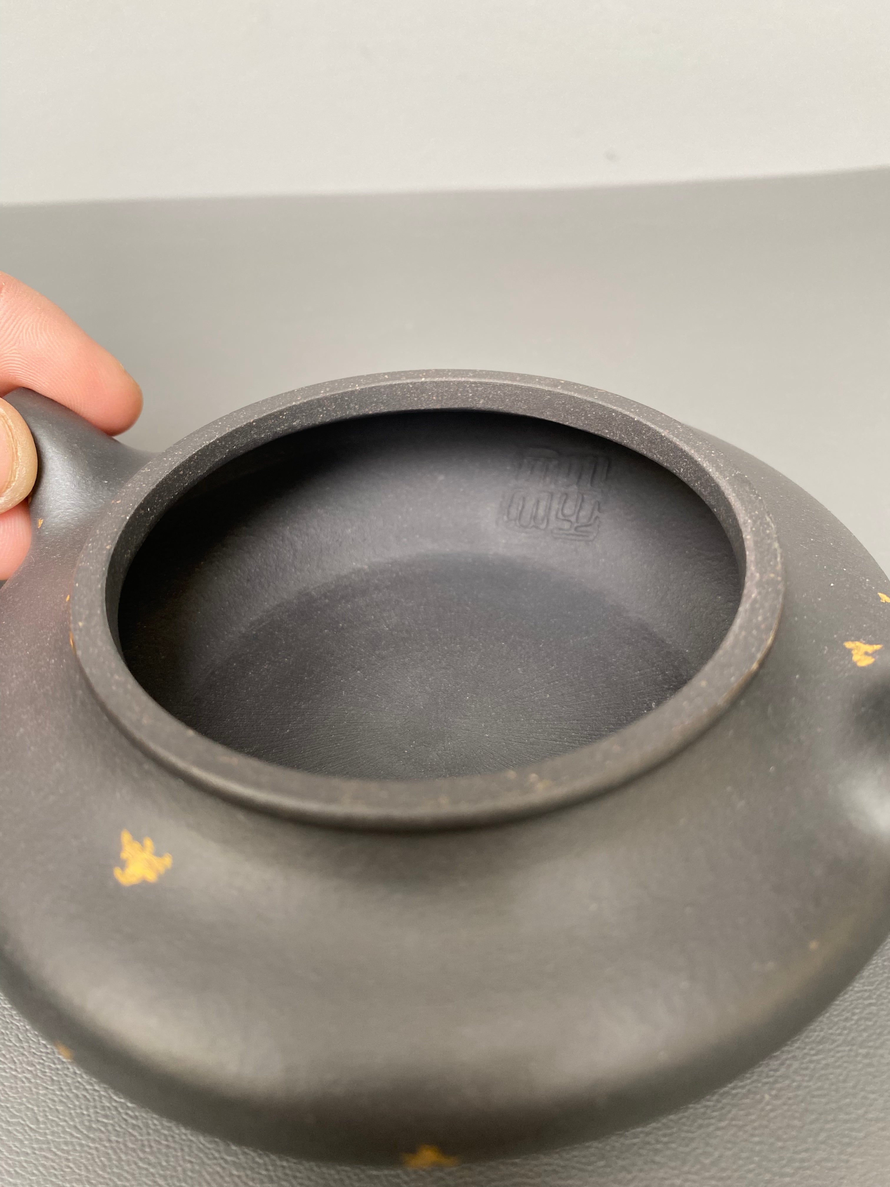储立之大师｜中国陶瓷艺术终身成就奖获得者｜典藏重器【锦绣虚扁壶】原矿优质黑料描金·240cc