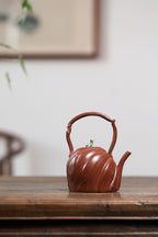 紫砂非遗花器泰斗·蒋蓉唯一嫡传｜蒋艺华亲制巅峰臻品【青蛙提梁套组】原矿极品降坡泥·350cc