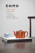 紫砂非遗花器泰斗·蒋蓉唯一嫡传｜蒋艺华亲制巅峰臻品【寿桃树桩壶】原矿极品降坡泥·400cc